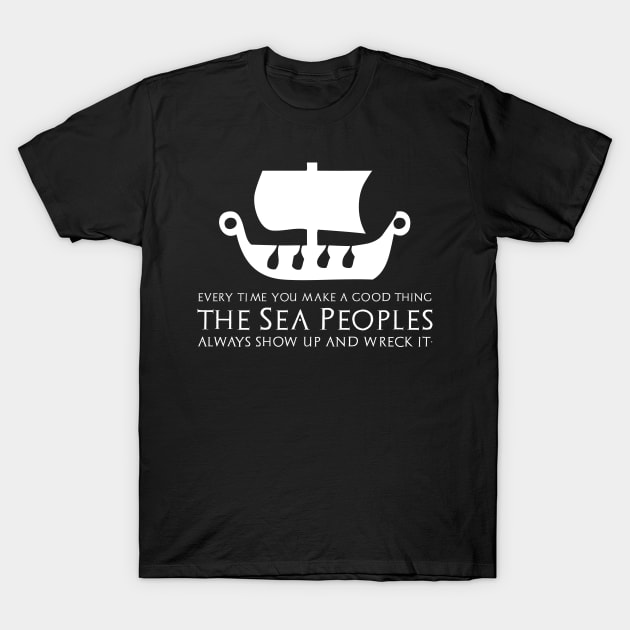 Sea Peoples - Greek Mycenaean Egyptian Levantine History T-Shirt by Styr Designs
